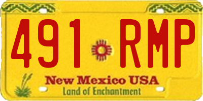 NM license plate 491RMP