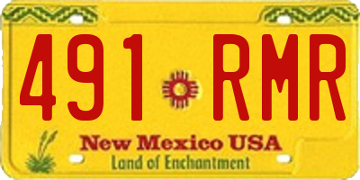 NM license plate 491RMR