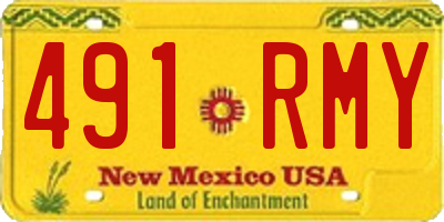 NM license plate 491RMY