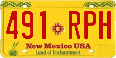 NM license plate 491RPH