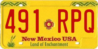 NM license plate 491RPQ