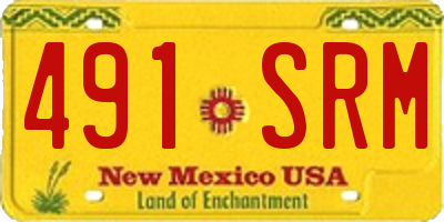 NM license plate 491SRM