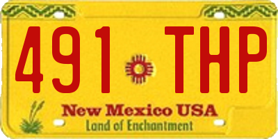 NM license plate 491THP