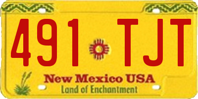 NM license plate 491TJT