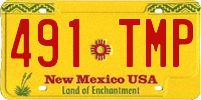 NM license plate 491TMP