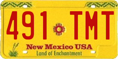NM license plate 491TMT