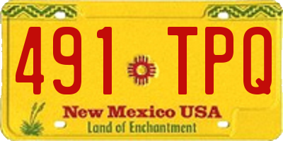NM license plate 491TPQ