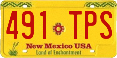 NM license plate 491TPS