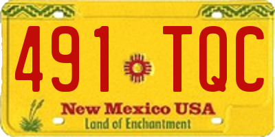NM license plate 491TQC