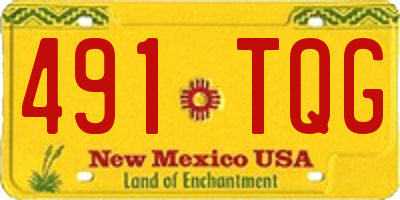 NM license plate 491TQG