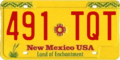 NM license plate 491TQT