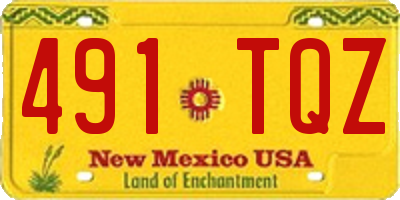 NM license plate 491TQZ