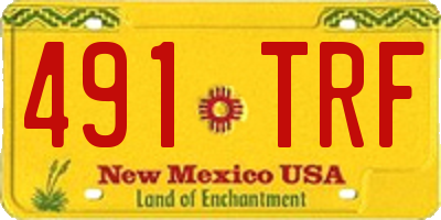 NM license plate 491TRF