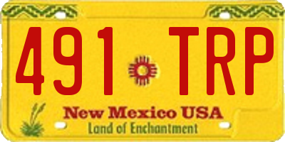 NM license plate 491TRP