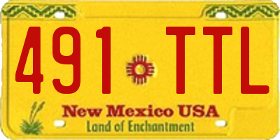 NM license plate 491TTL