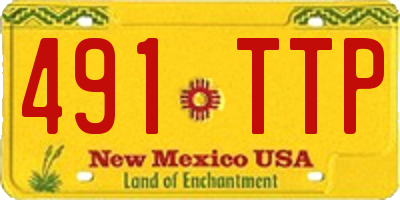 NM license plate 491TTP