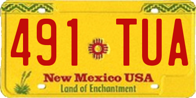 NM license plate 491TUA