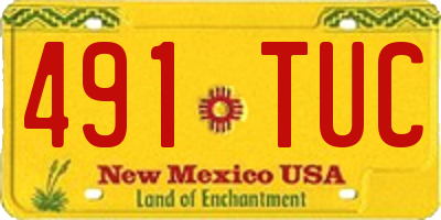 NM license plate 491TUC