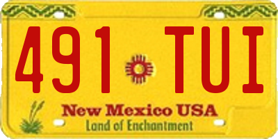 NM license plate 491TUI