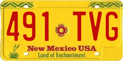 NM license plate 491TVG