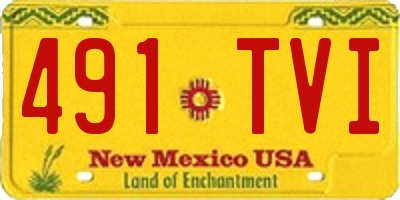 NM license plate 491TVI