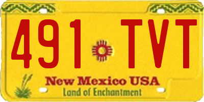 NM license plate 491TVT