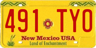 NM license plate 491TYO