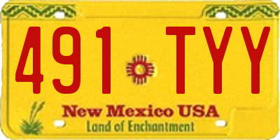 NM license plate 491TYY