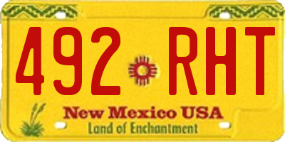 NM license plate 492RHT