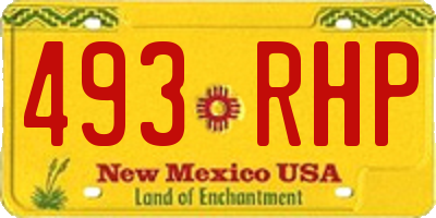 NM license plate 493RHP