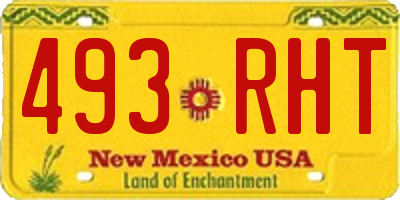 NM license plate 493RHT