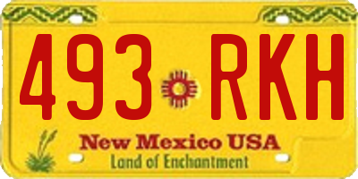 NM license plate 493RKH