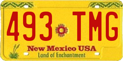 NM license plate 493TMG