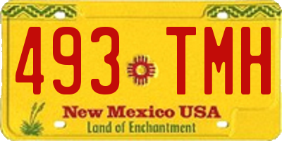 NM license plate 493TMH