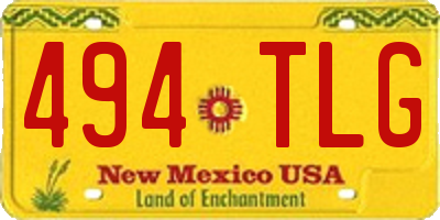 NM license plate 494TLG
