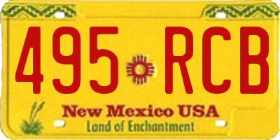 NM license plate 495RCB