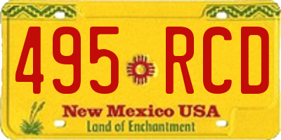 NM license plate 495RCD
