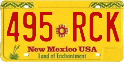 NM license plate 495RCK