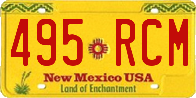 NM license plate 495RCM