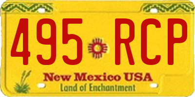 NM license plate 495RCP