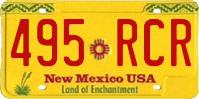 NM license plate 495RCR