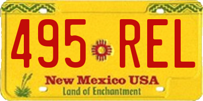 NM license plate 495REL