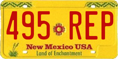 NM license plate 495REP