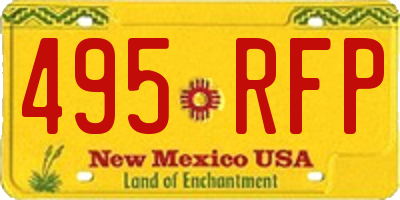 NM license plate 495RFP