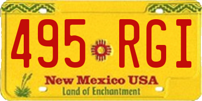 NM license plate 495RGI