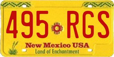 NM license plate 495RGS
