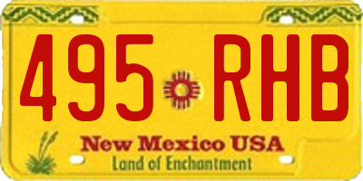 NM license plate 495RHB