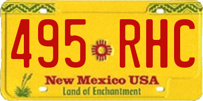 NM license plate 495RHC