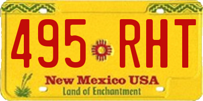 NM license plate 495RHT