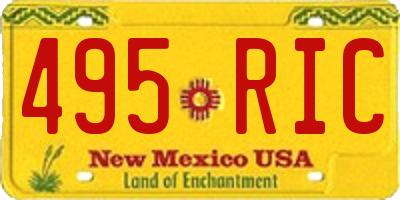 NM license plate 495RIC